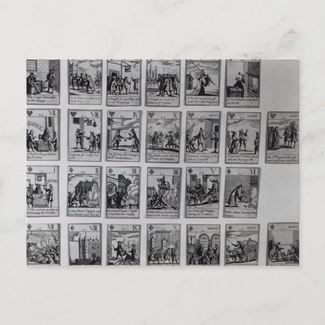 Kartenspielen mit Episoden Postkarte (Vorderseite)