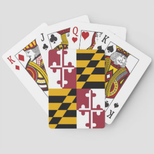 Kartenspielen mit Flagge von Maryland Spielkarten
