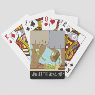 Kartenspielen Passove Funny Wer lasse die Frösche Spielkarten