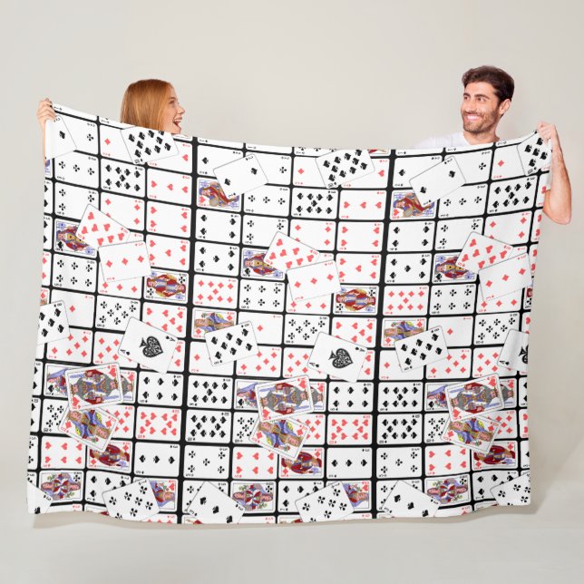 Kartenspielen Poker Euchre Throw Blanket Fleecedecke (Beispiel)