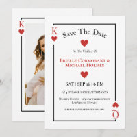 Kartenspielen Save the Date Las Vegas Wedding
