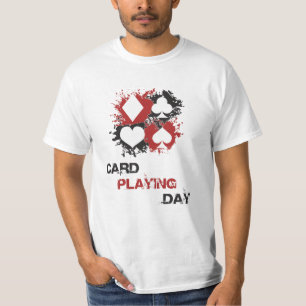 Kartenspielen Tageskarten Poker Casino Game-Gesche T-Shirt