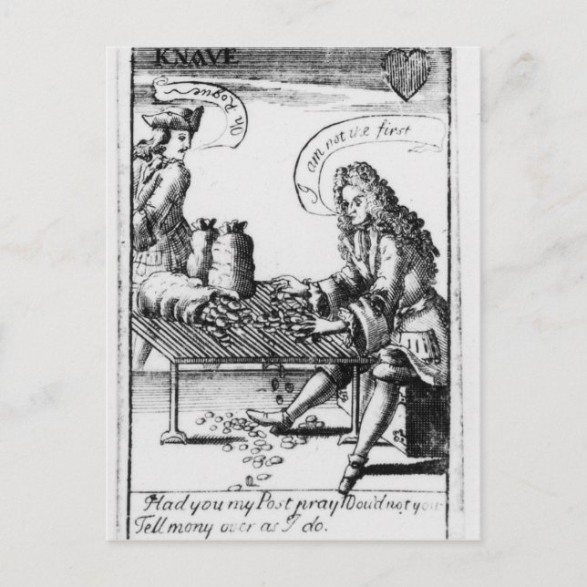 Kartenspielen zum Gedenken Postkarte (Vorderseite)