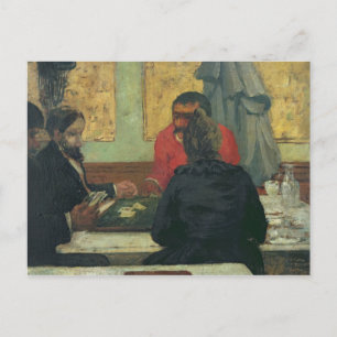 Kartenspieler, 1883 postkarte