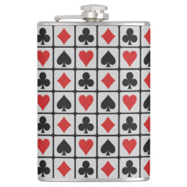 Kartenspieler-Gewohnheitsflaschen Flachmann