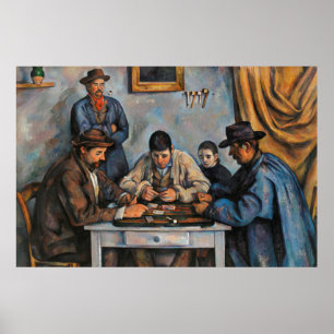 Kartenspieler Paul Cezanne Malerei Art Poster
