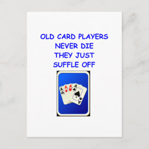 Kartenspieler Postkarte
