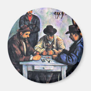 Kartenspieler von Paul Cézanne (Beste Qualität) Magnet