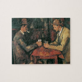 Kartenspieler von Paul Cezanne, Vintage Kunst Puzzle