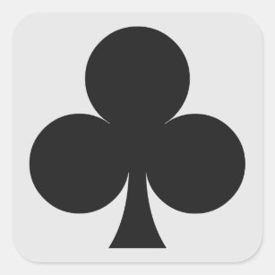 Kartenspieleraufkleber - Verein Quadratischer Aufkleber