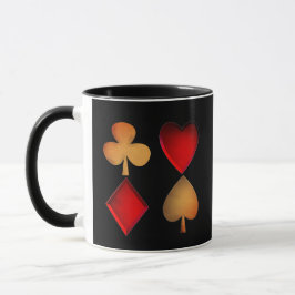 Kartenspielsymbole,personalisiert Tasse