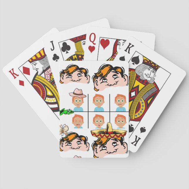 Kartenstapel Faces Spielkarten (Rückseite)