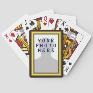 Kartenstapeles mit IHREM Foto! Spielkarten
