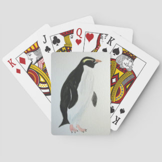 Kartenstapeles mit Pinguin Art. Spielkarten