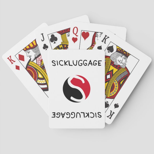 Kartenstapeles - SICKLUGAGE Logo Spielkarten (Rückseite)
