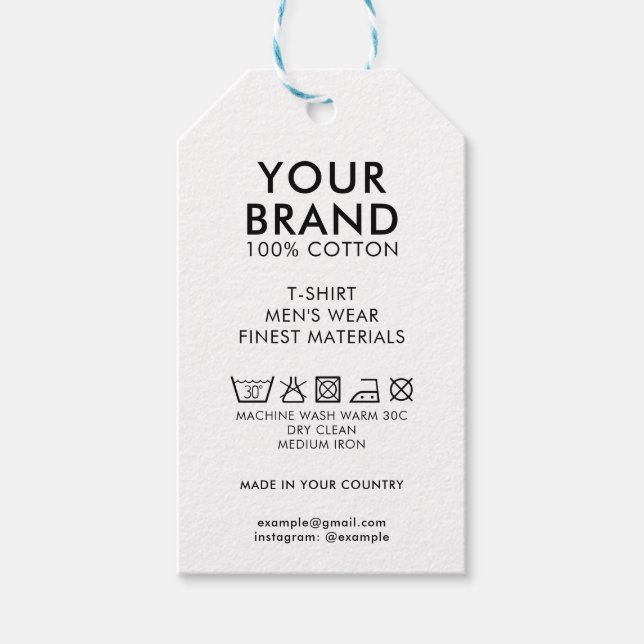 Kartentelefon-Hemdmarke Geschenkanhänger (Vorderseite)