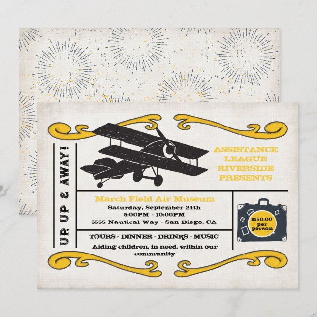 Kartenveranstaltung für die Assistenzliga Einladung (Vorne/Hinten)