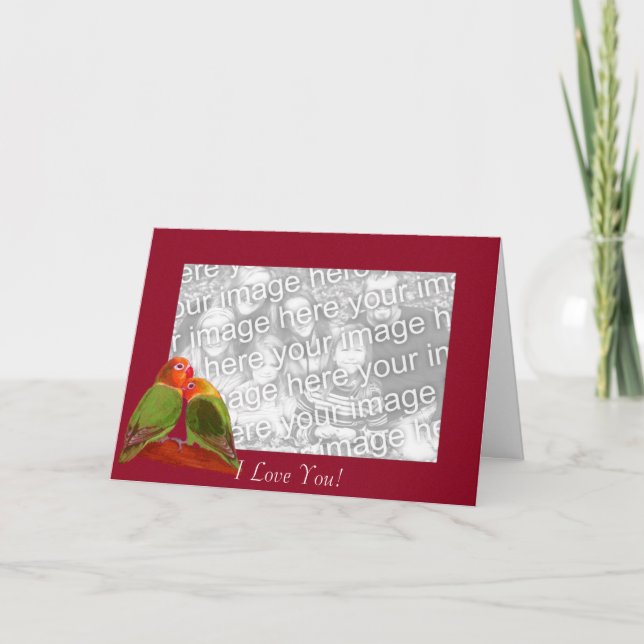 Kartenvorlage - I-Liebe Feiertagskarte (Vorderseite)