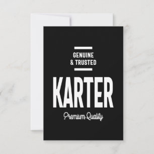 Karter Personalisiert Name Geburtstagsgeschenk RSVP Karte