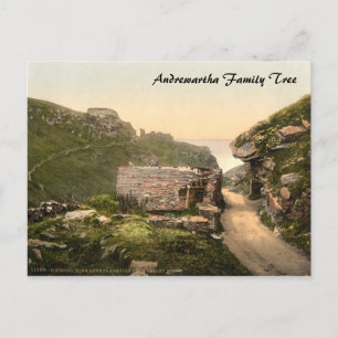 Karthago Burg I, Tintagel, Cornwall Postkarte