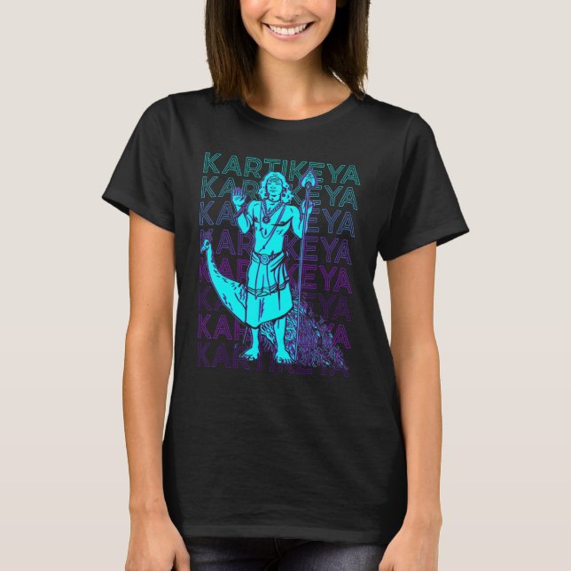 Kartikeya Hindu Gott Hindu Mythologie Alter Gott A T-Shirt (Vorderseite)