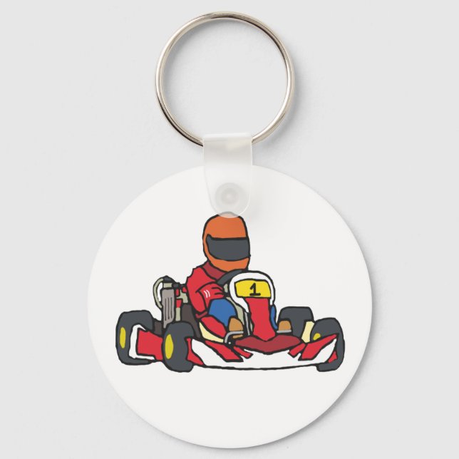 Karting Go-Kart Schlüsselanhänger (Vorderseite)