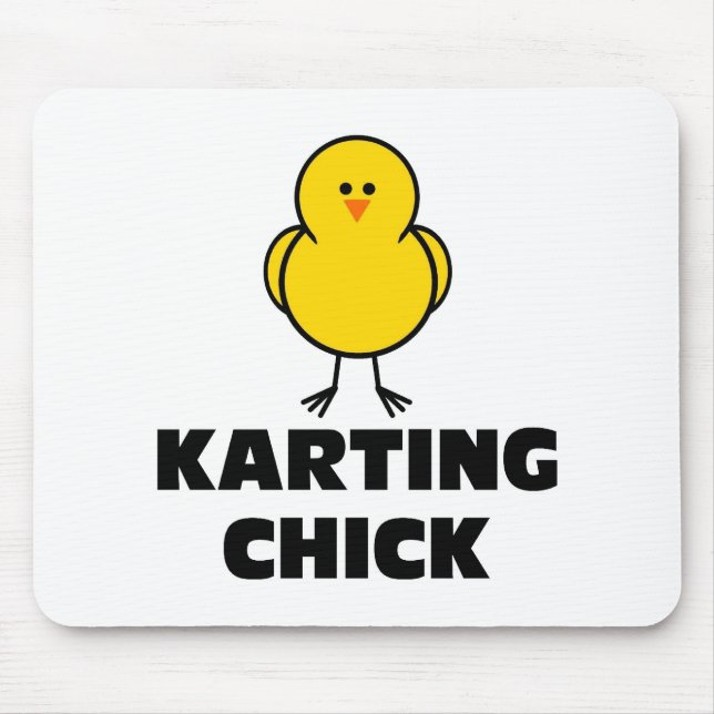 Karting Küken Mousepad (Vorne)