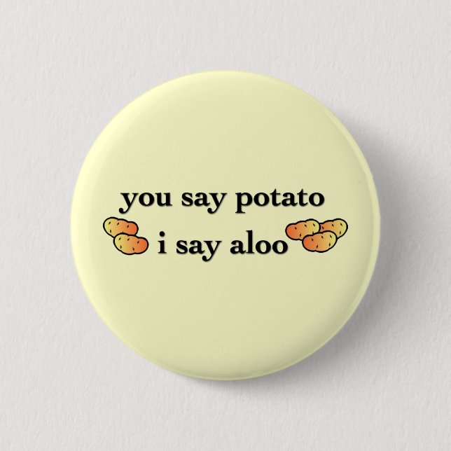 Kartoffel Aloo Button (Vorderseite)