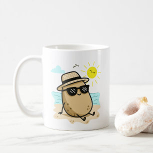 Kartoffel Am Strand Sommer Stimmung Kaffeetasse