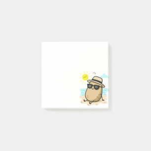 Kartoffel Am Strand Sommer Stimmung Post-it Klebezettel