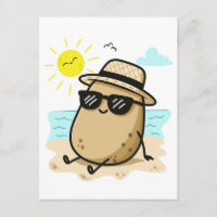 Kartoffel am Strand Sommer Stimmung