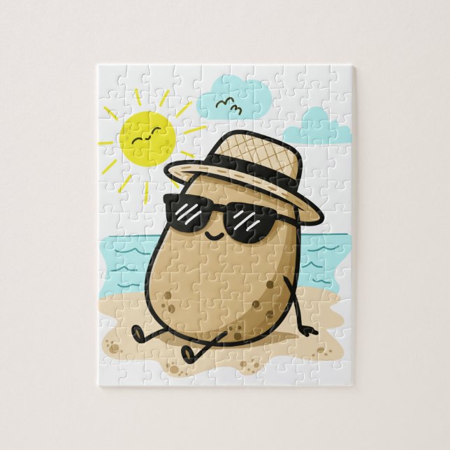 Kartoffel Am Strand Sommerstimmung Puzzle (Vertikal)