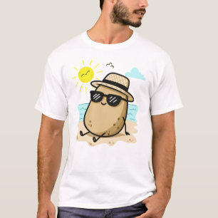 Kartoffel Am Strand Sommerstimmung T-Shirt