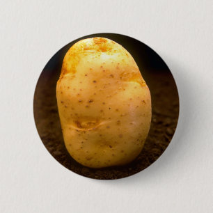 Kartoffel auf Schmutz Button