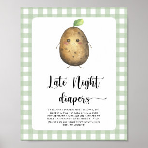 Kartoffel-Baby-Party - Late-Night-Windel-Spiel Poster