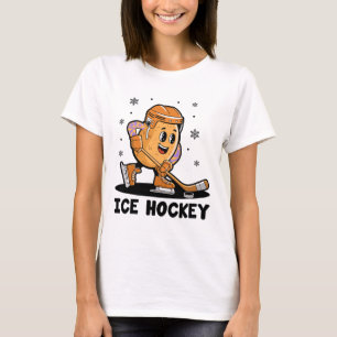 Kartoffel, die Eishockey spielender Sportler Athle T-Shirt