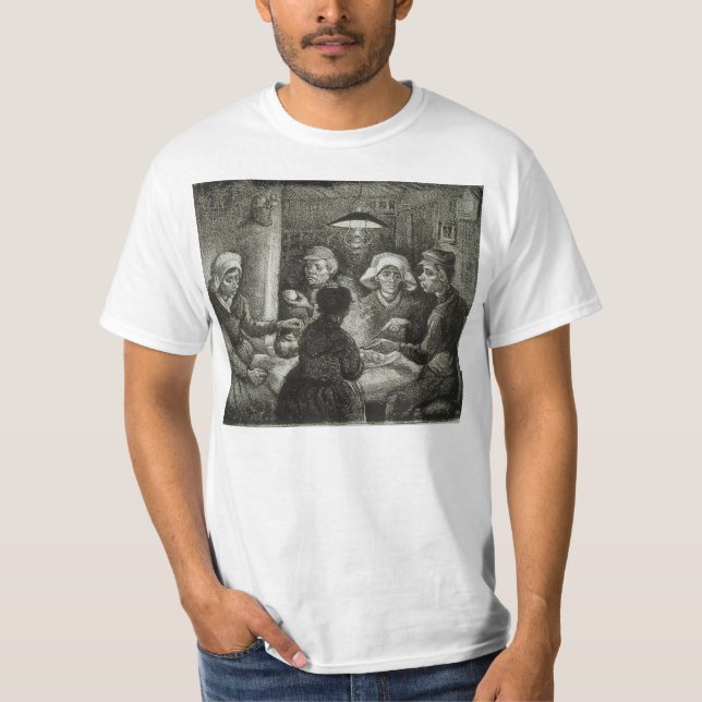 Kartoffel-Esser durch Vincent van Gogh T-Shirt (Vorderseite)