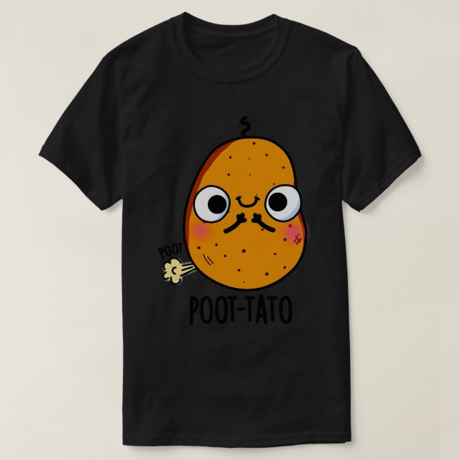 Kartoffel Funny Farting Potato Puppe T-Shirt (Design vorne)