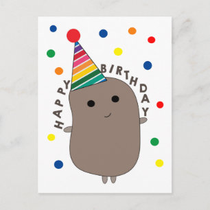 Kartoffel Geburtstag Postkarte