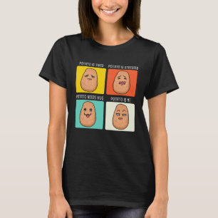 Kartoffel Gemüse Wortspiel Veggie Keto-Diät Vegan T-Shirt