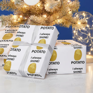 Kartoffel I immer Shine Funny Potato Geschenkpapier
