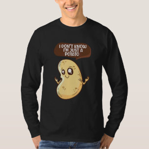Kartoffel Ich weiß nicht Vegetarier Yam Potato T-Shirt