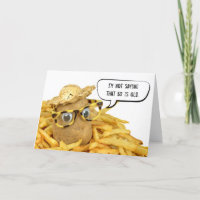 Kartoffel in Französisch Fries 60. Geburtstag
