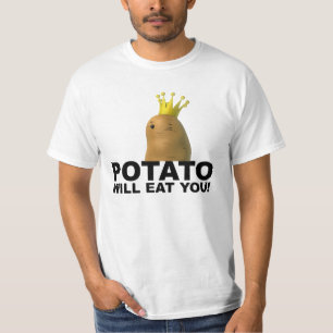 Kartoffel isst Sie lustiges Shirt