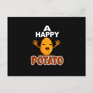 Kartoffel Lover, Addict, Pommes frites Postkarte