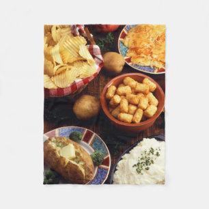 Kartoffel-Nahrungsmittel Fleecedecke