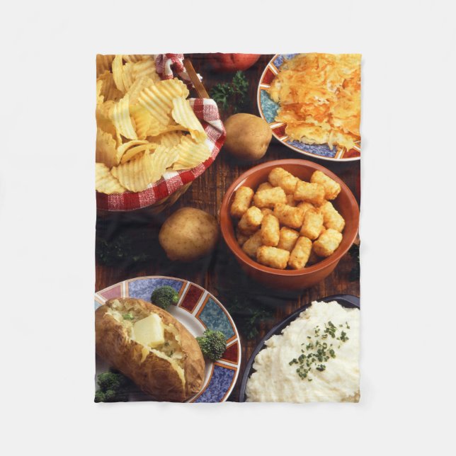 Kartoffel-Nahrungsmittel Fleecedecke (Vorderseite)
