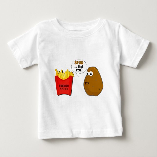 Kartoffel-Pommes-Frites sind dass Sie? lustig Baby T-shirt (Vorderseite)