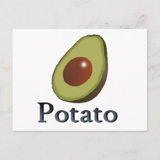 Kartoffel Postkarte