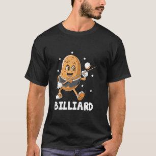 Kartoffel spielt Billard Pool Queue Sport Athlet G T-Shirt